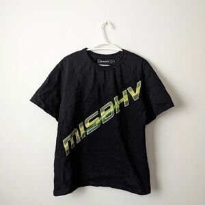 Black Tee with Green Logo